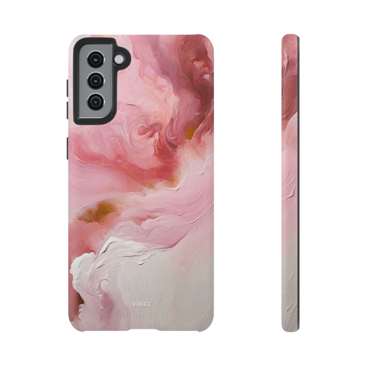 Pink Marble Tough Phone Case — Protective Artistic Phone Cover