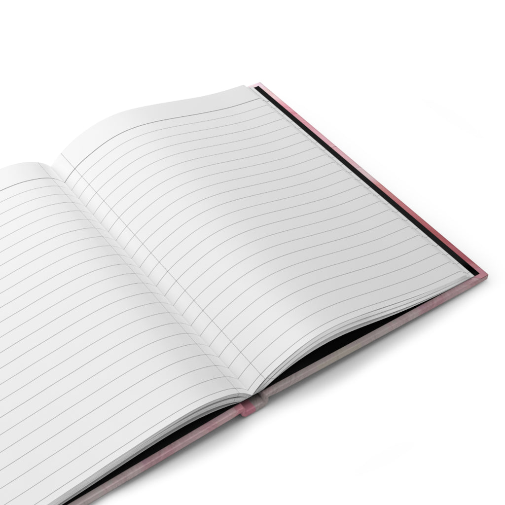 Pink Marble Hardcover Journal — Abstract Floral Notebook for Writing, Planning & Gifts