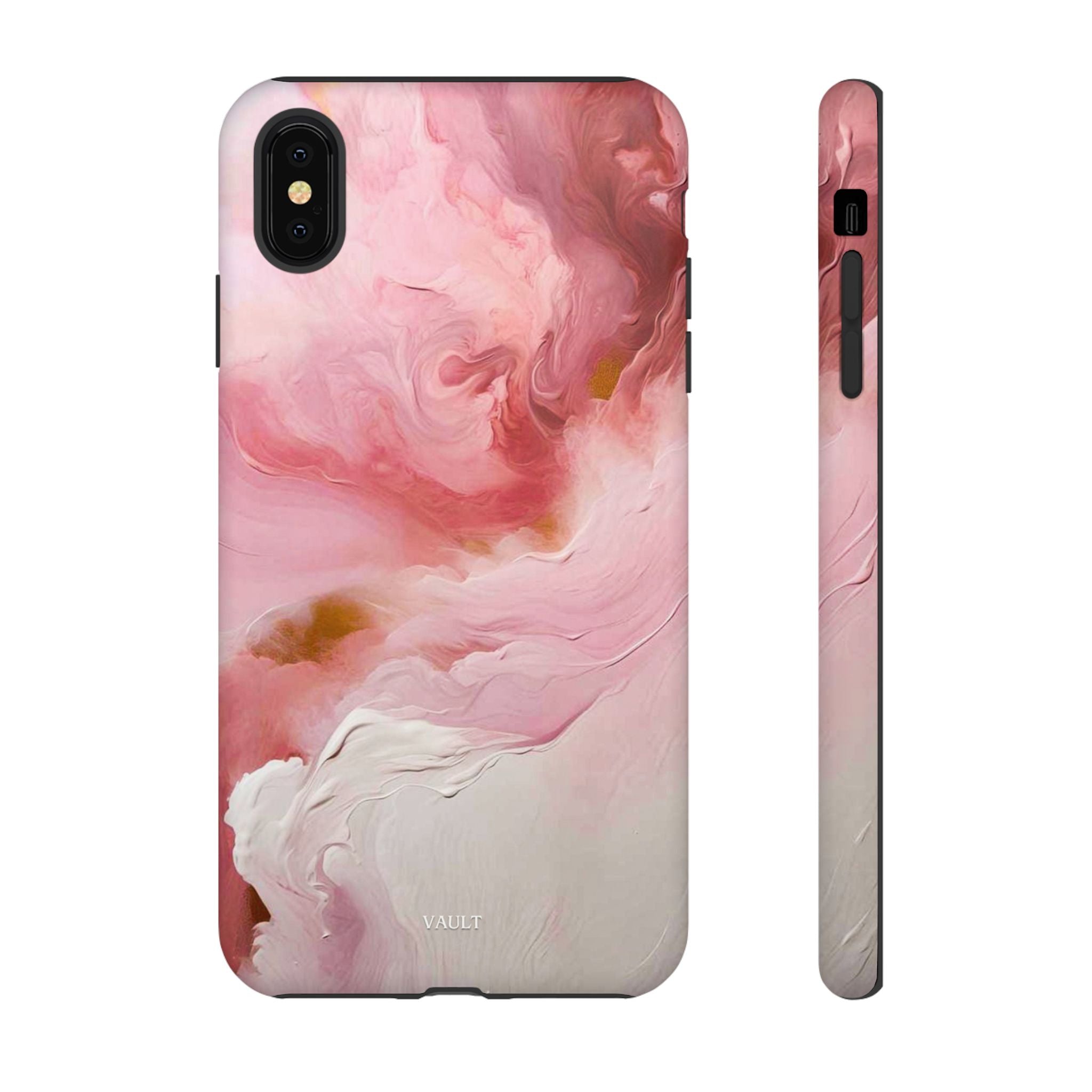 Pink Marble Tough Phone Case — Protective Artistic Phone Cover