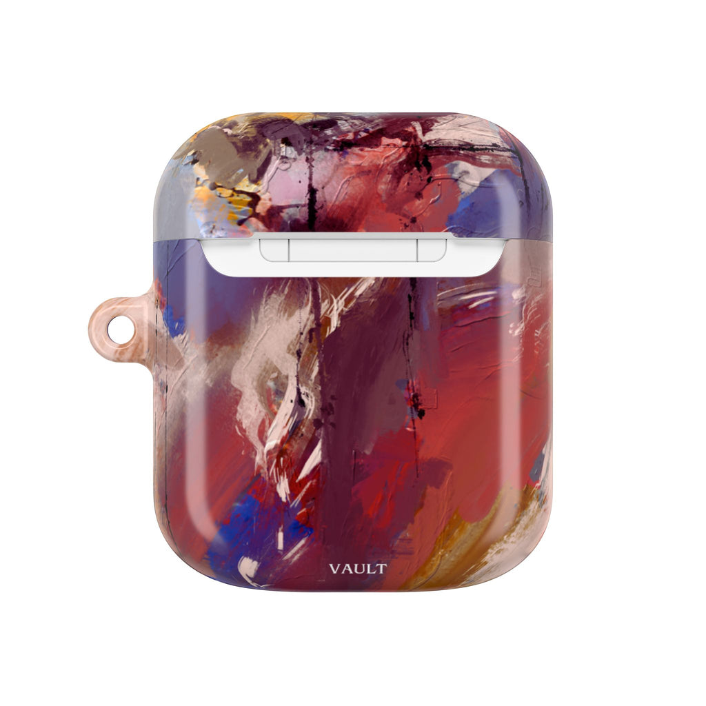 Abstract Paint Splash AirPod Case — Colorful Artistic Protective Cover
