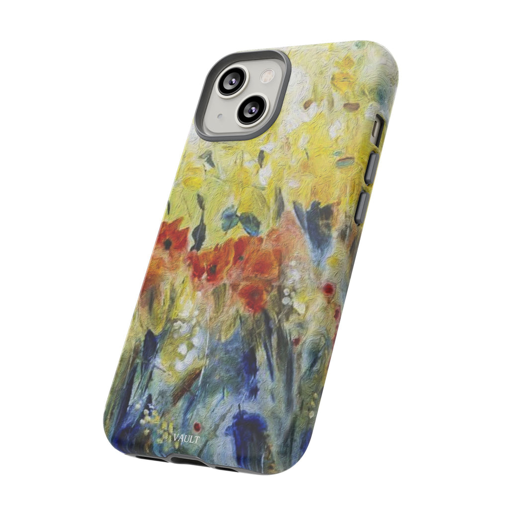 Floral Watercolor Phone Case — Yellow Garden Tough Cases