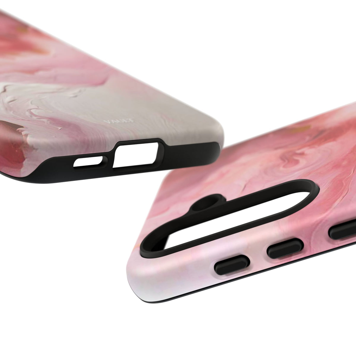 Pink Marble Tough Phone Case — Protective Artistic Phone Cover