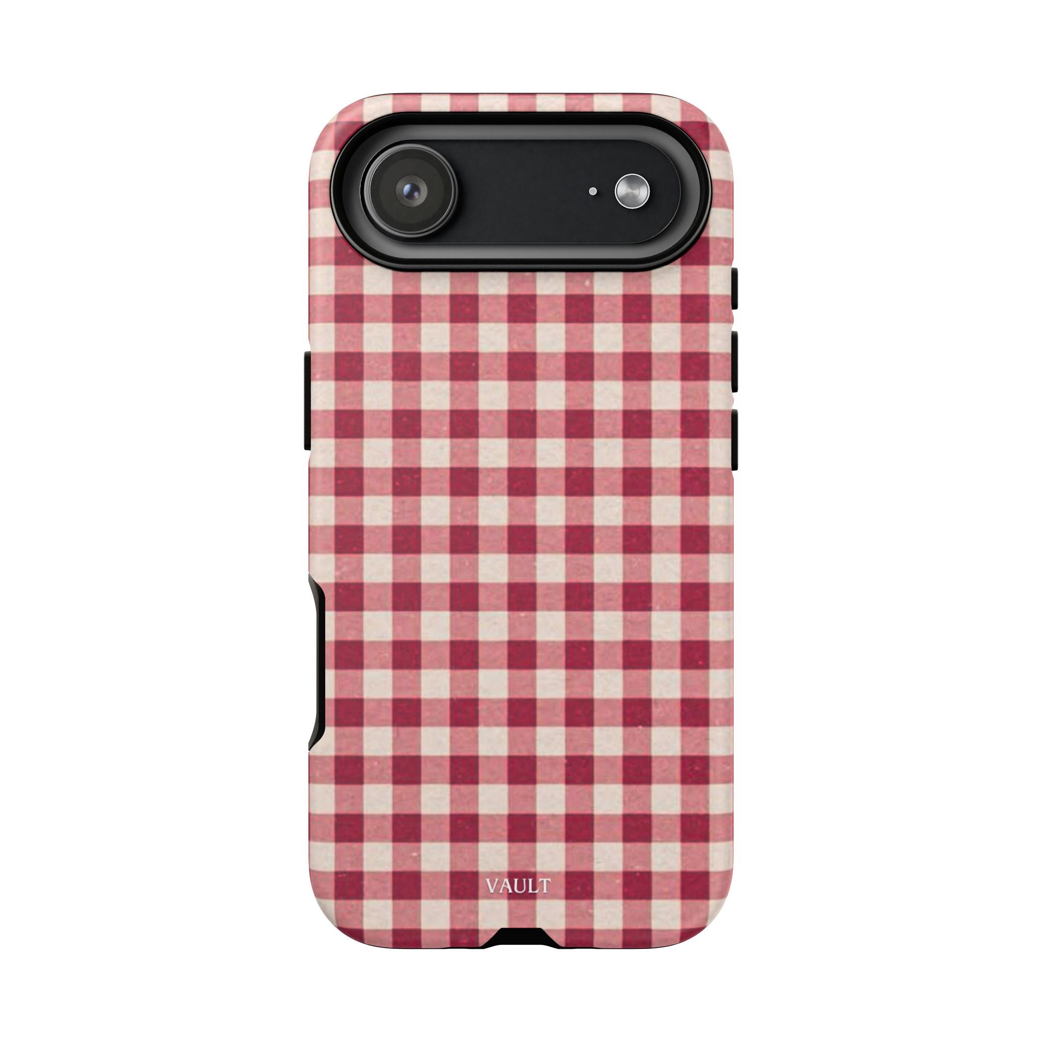Gingham Phone Case — Red Plaid Tough Case