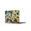 Floral Watercolor Clear MacBook Case — White Blossom Laptop Cover