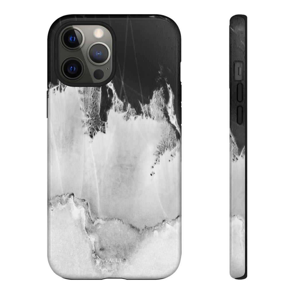 Marble Ink Tough Case — Black & White Abstract Phone Cover