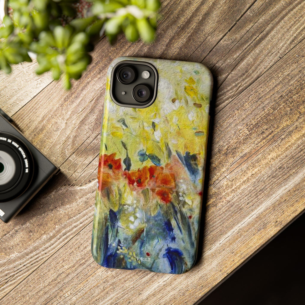 Floral Watercolor Phone Case — Yellow Garden Tough Cases