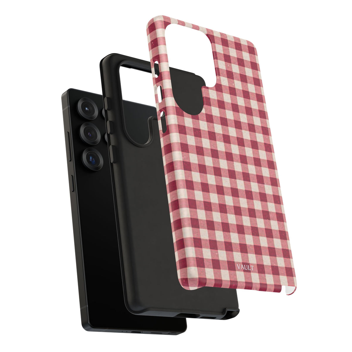 Gingham Phone Case — Red Plaid Tough Case