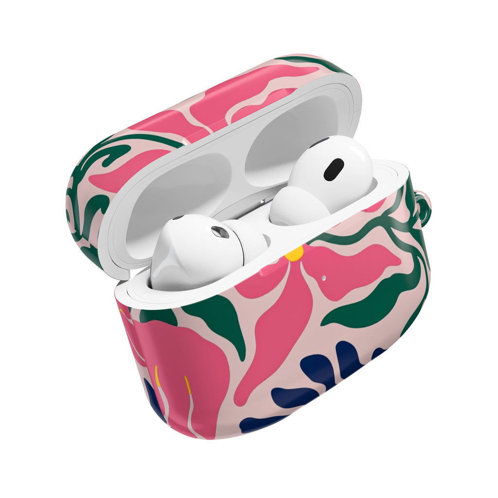 AirPod Case — Pink Floral Swirl Protective Cover