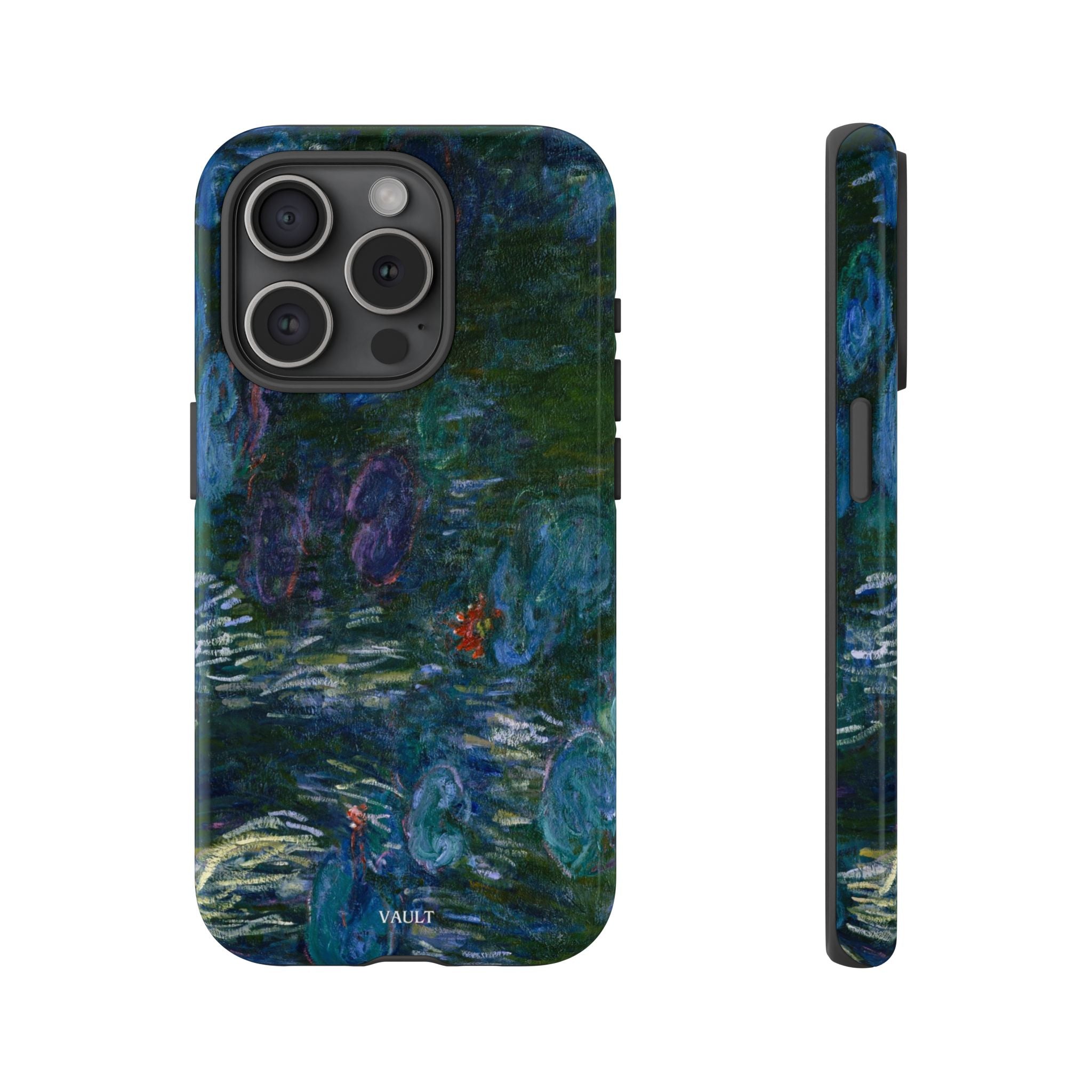 Water Lilies Tough Phone Case — Impressionist Art Protective Cover
