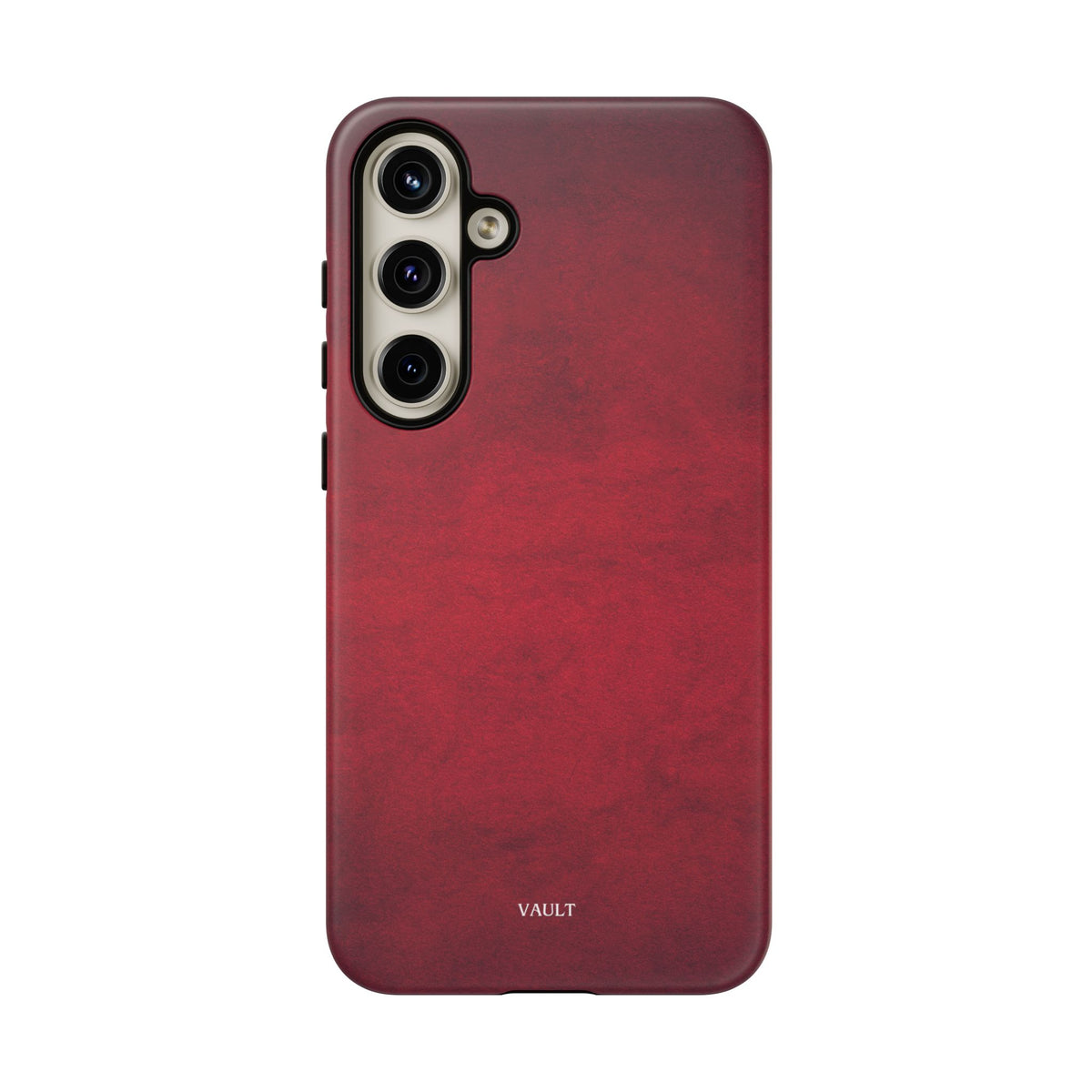 Red Leather Texture Phone Case Impact-Resistant Case