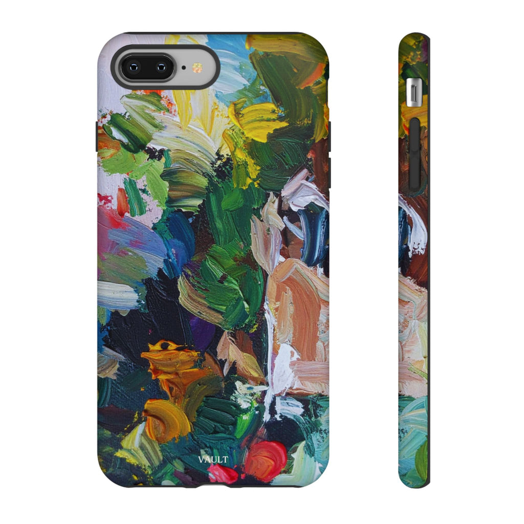 Abstract Paint Brushstroke Phone Case — Colorful Artistic Tough Case