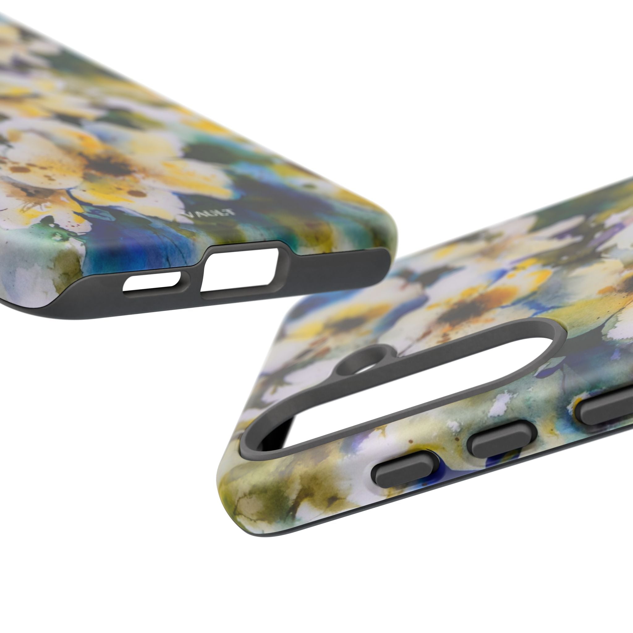 Floral Watercolor Tough Case – Yellow White Blossom Phone Cover