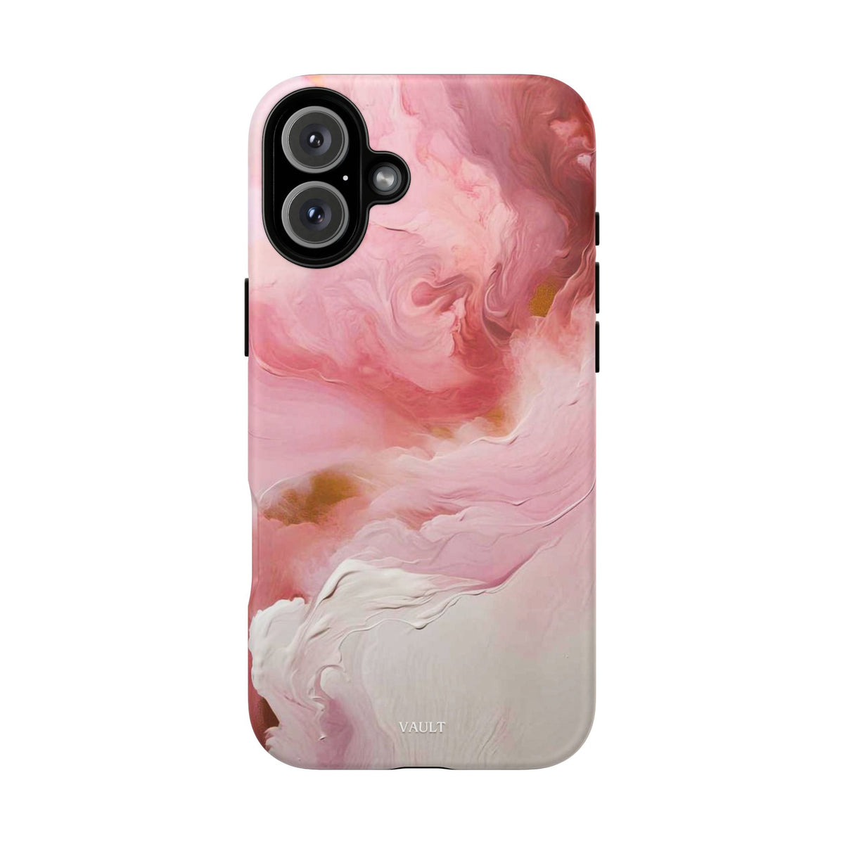 Pink Marble Tough Phone Case — Protective Artistic Phone Cover