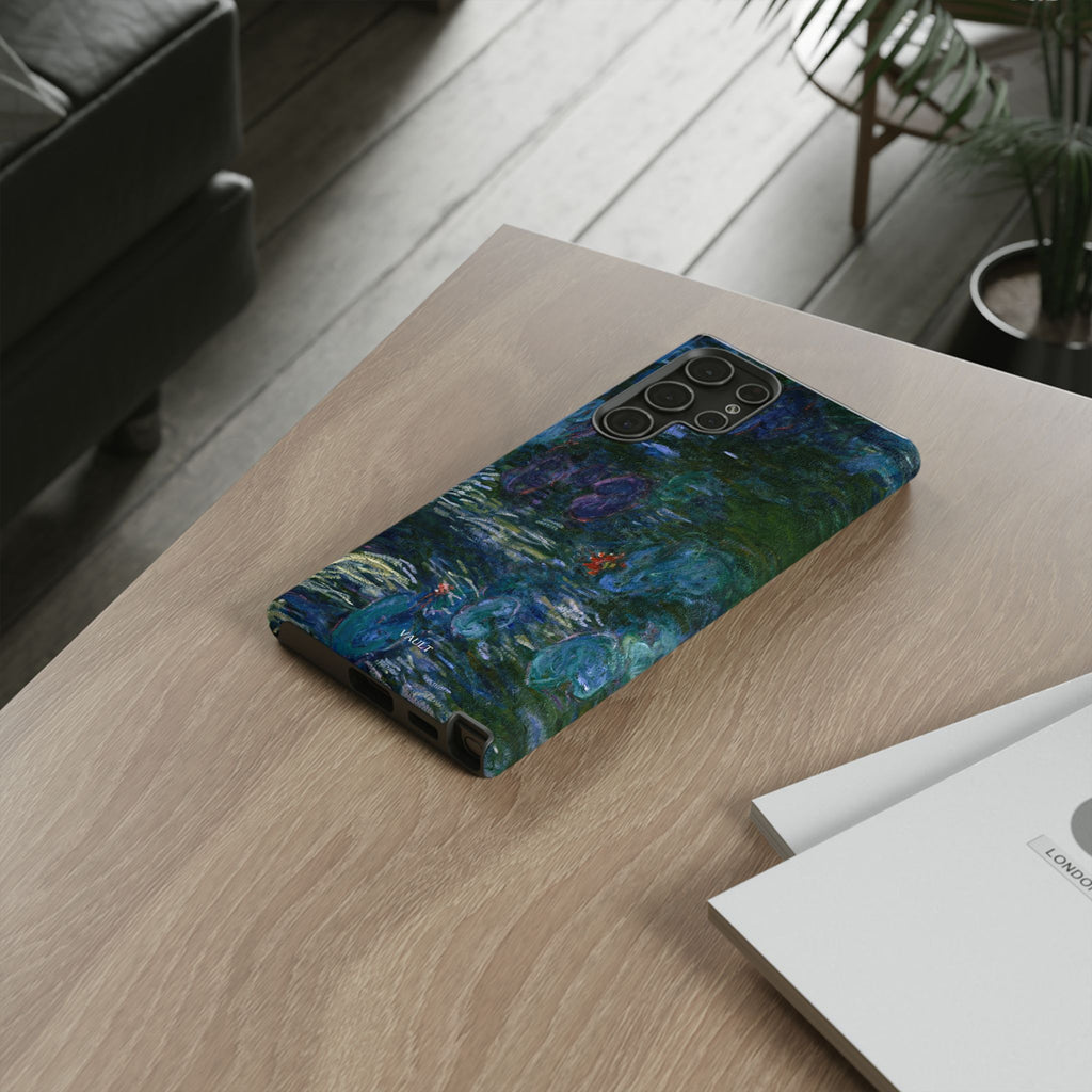 Water Lilies Tough Phone Case — Impressionist Art Protective Cover