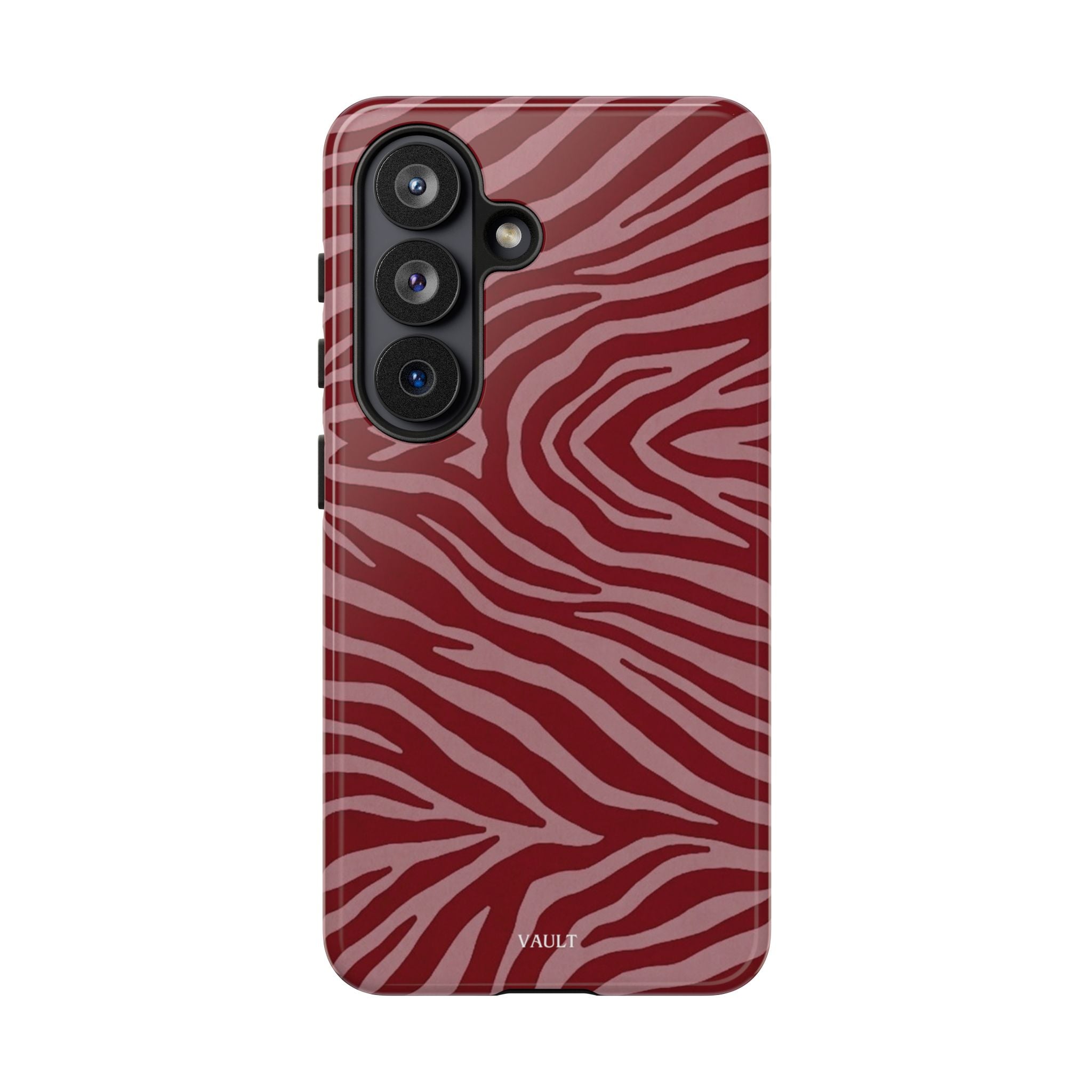 Red Zebra Print Tough Phone Case
