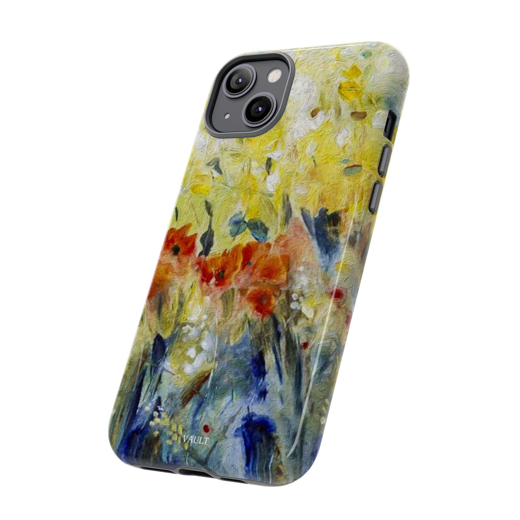 Floral Watercolor Phone Case — Yellow Garden Tough Cases