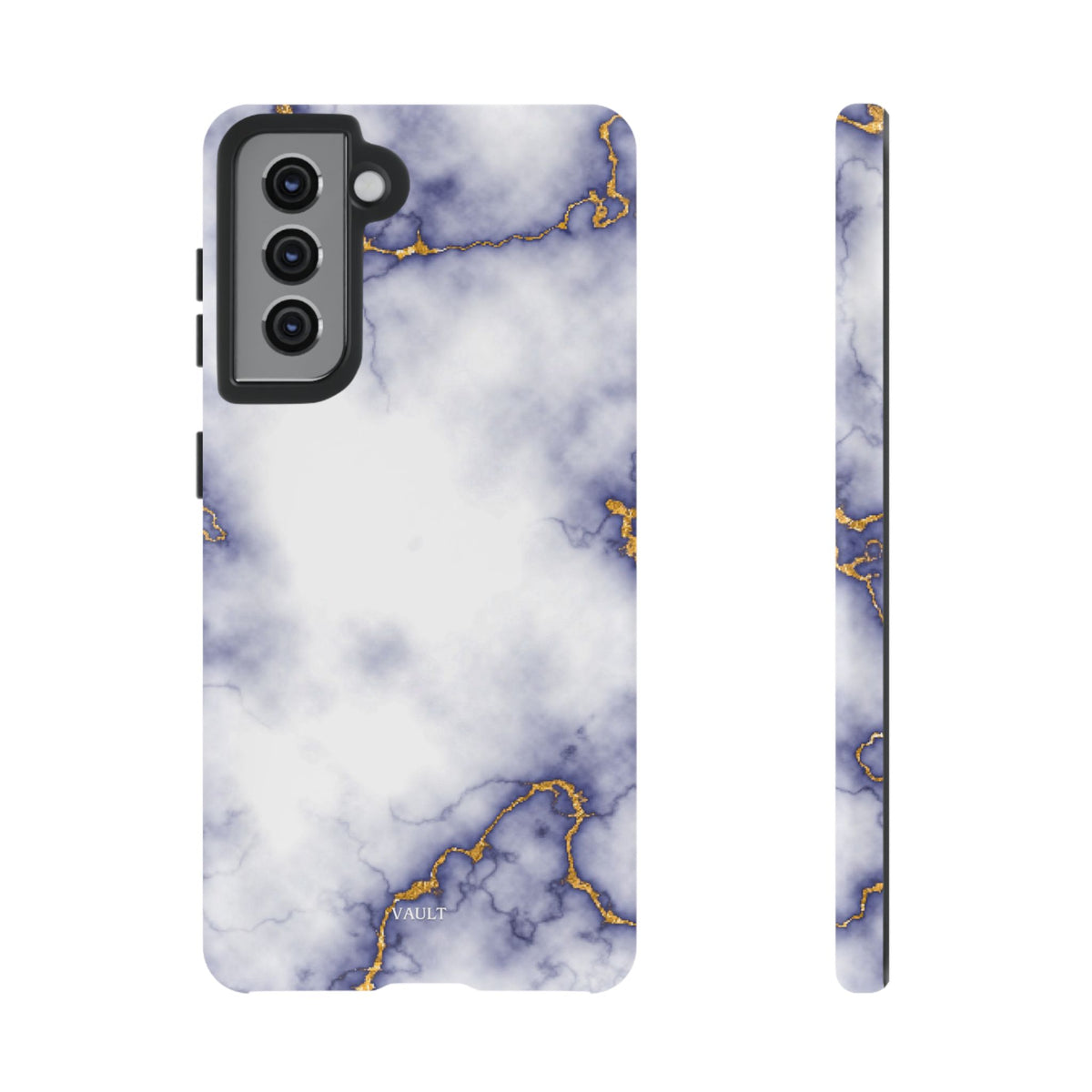 Purple Marble Tough Phone Case with Gold Veins