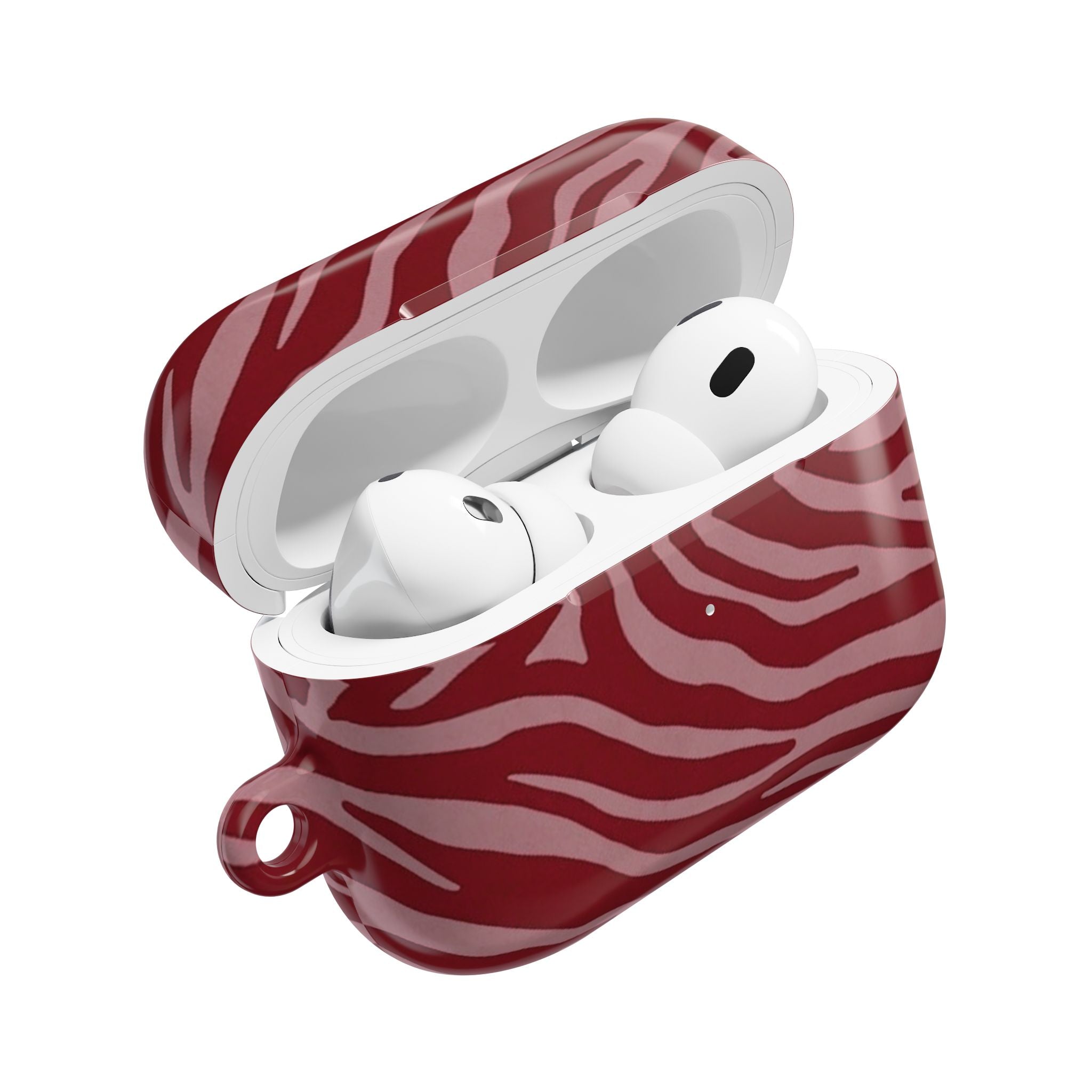 Red Zebra Print AirPod Case – Stylish Protective Charging Case Cover