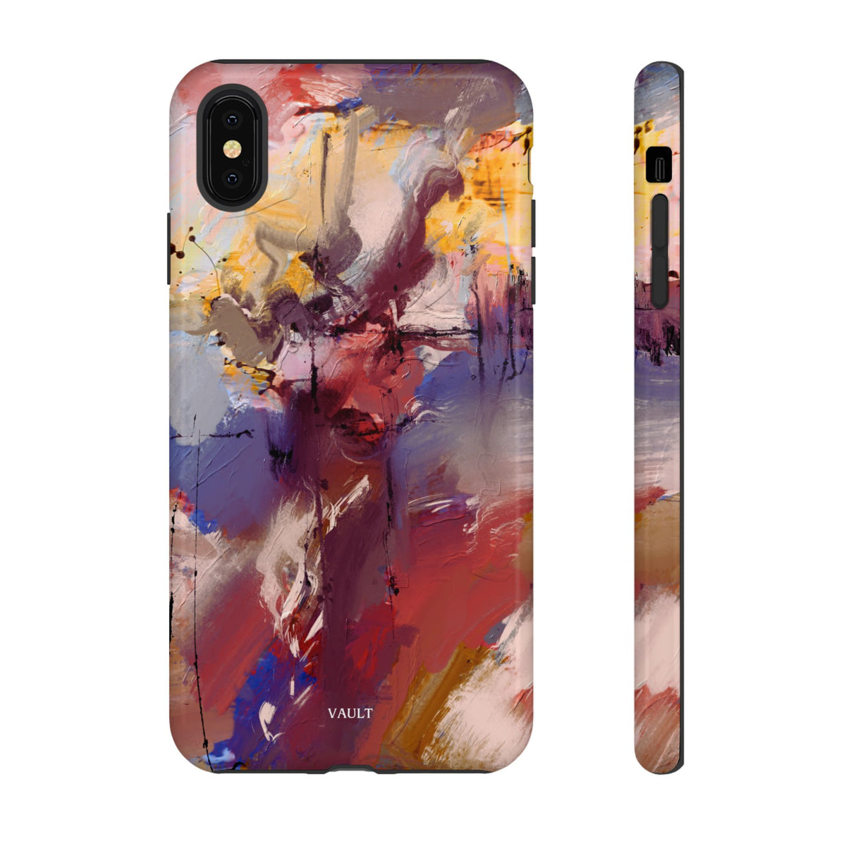 Abstract Brushstroke Tough Phone Case — Colorful Protective iPhone Cover