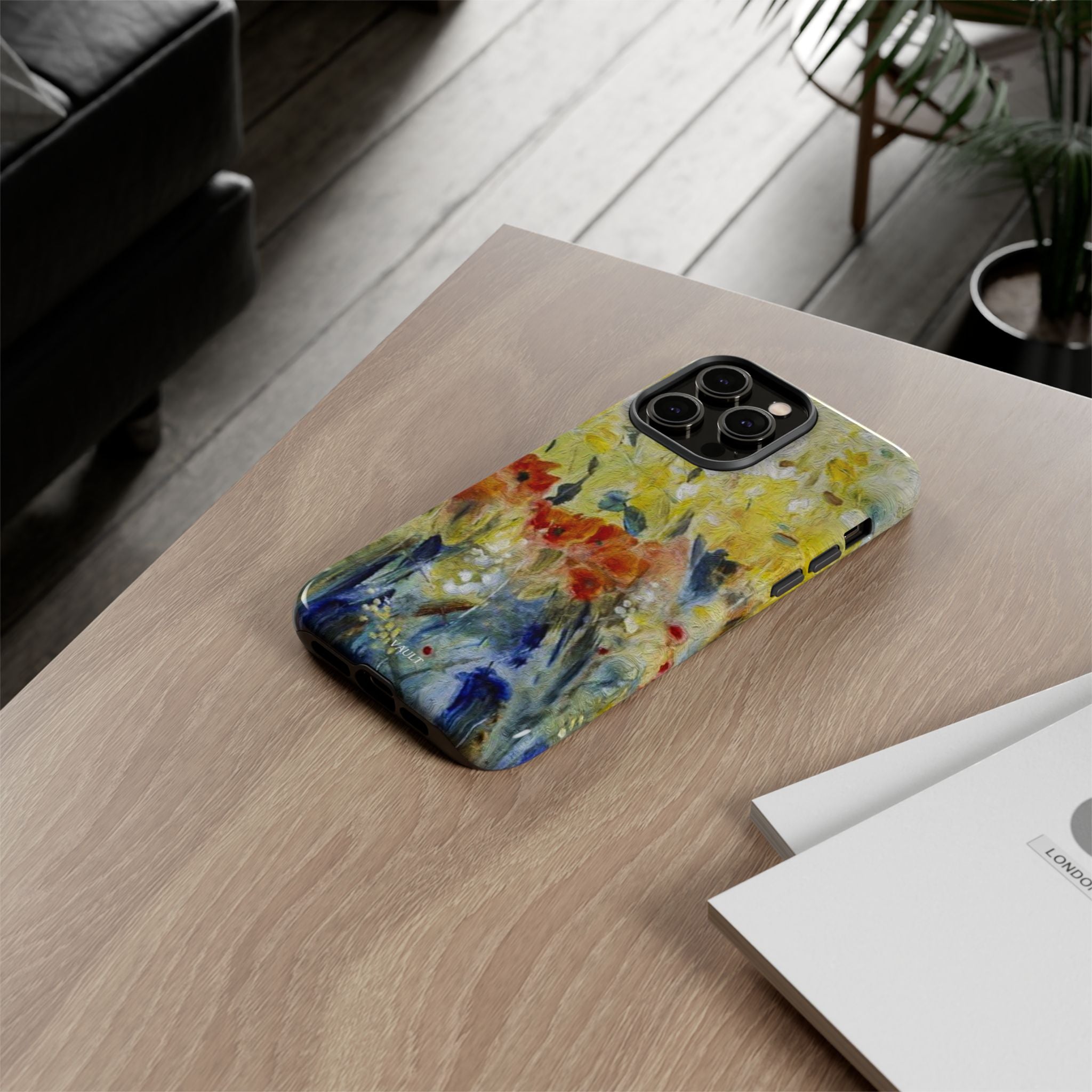 Floral Watercolor Phone Case — Yellow Garden Tough Cases
