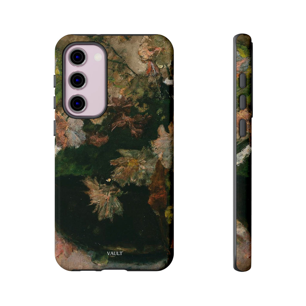 Floral Painterly Tough Phone Case — Vintage Autumn Leaves Phone Cover