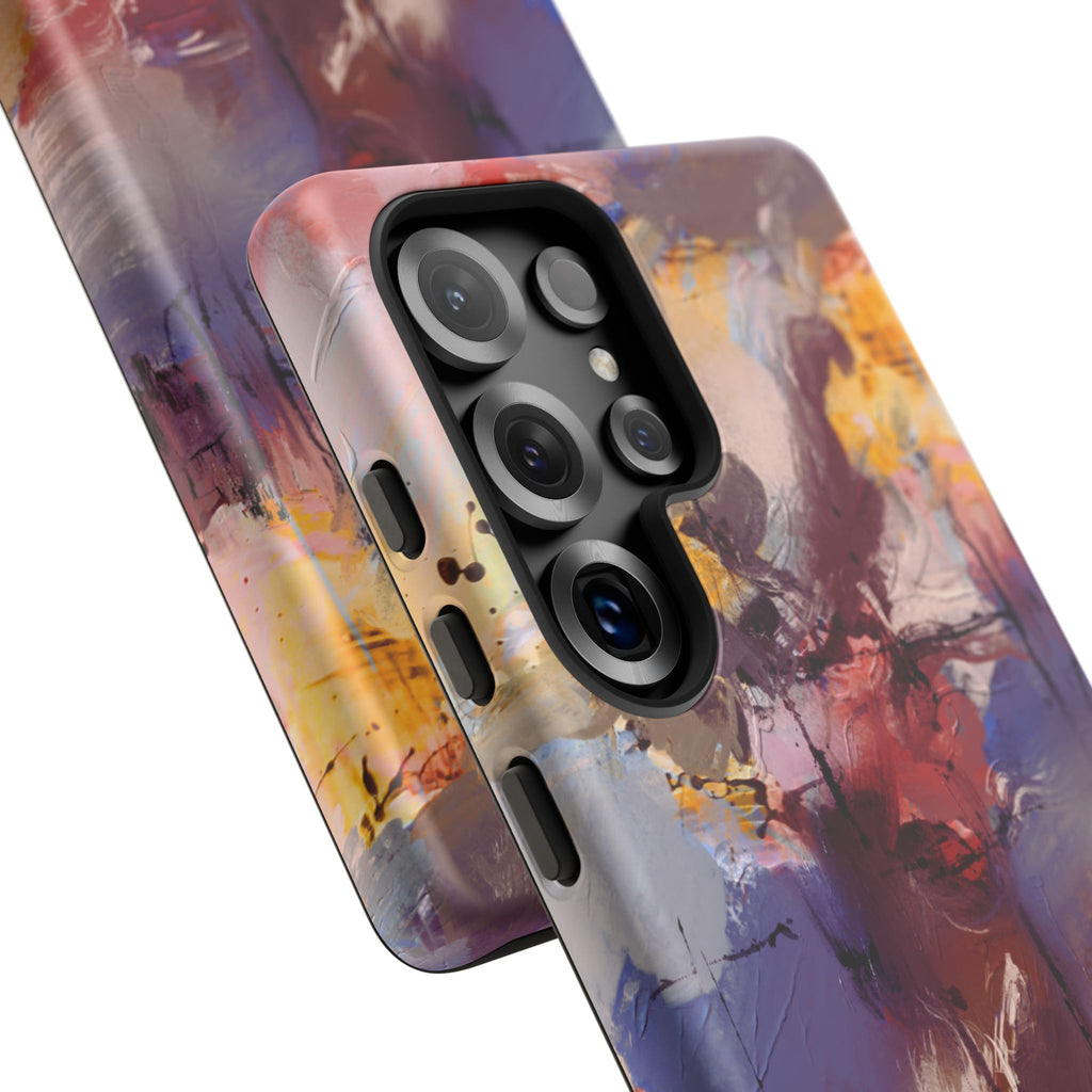 Abstract Brushstroke Tough Phone Case — Colorful Protective iPhone Cover