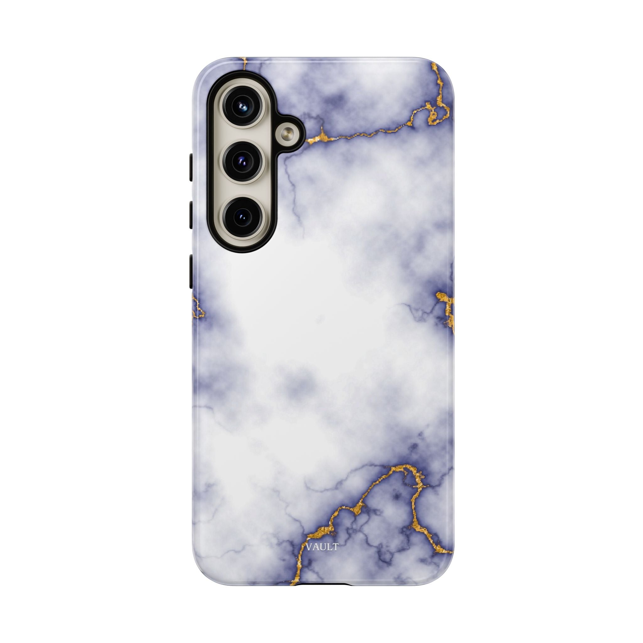 Purple Marble Tough Phone Case with Gold Veins