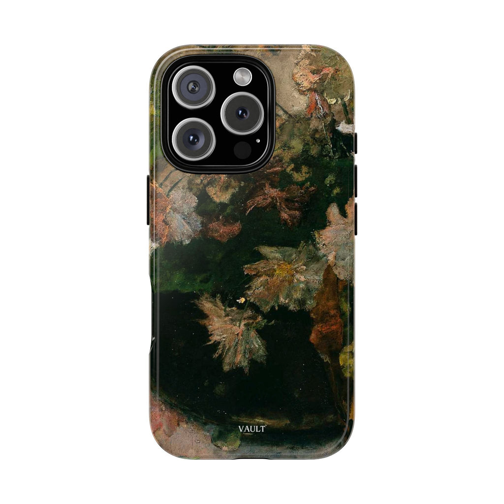 Floral Painterly Tough Phone Case — Vintage Autumn Leaves Phone Cover