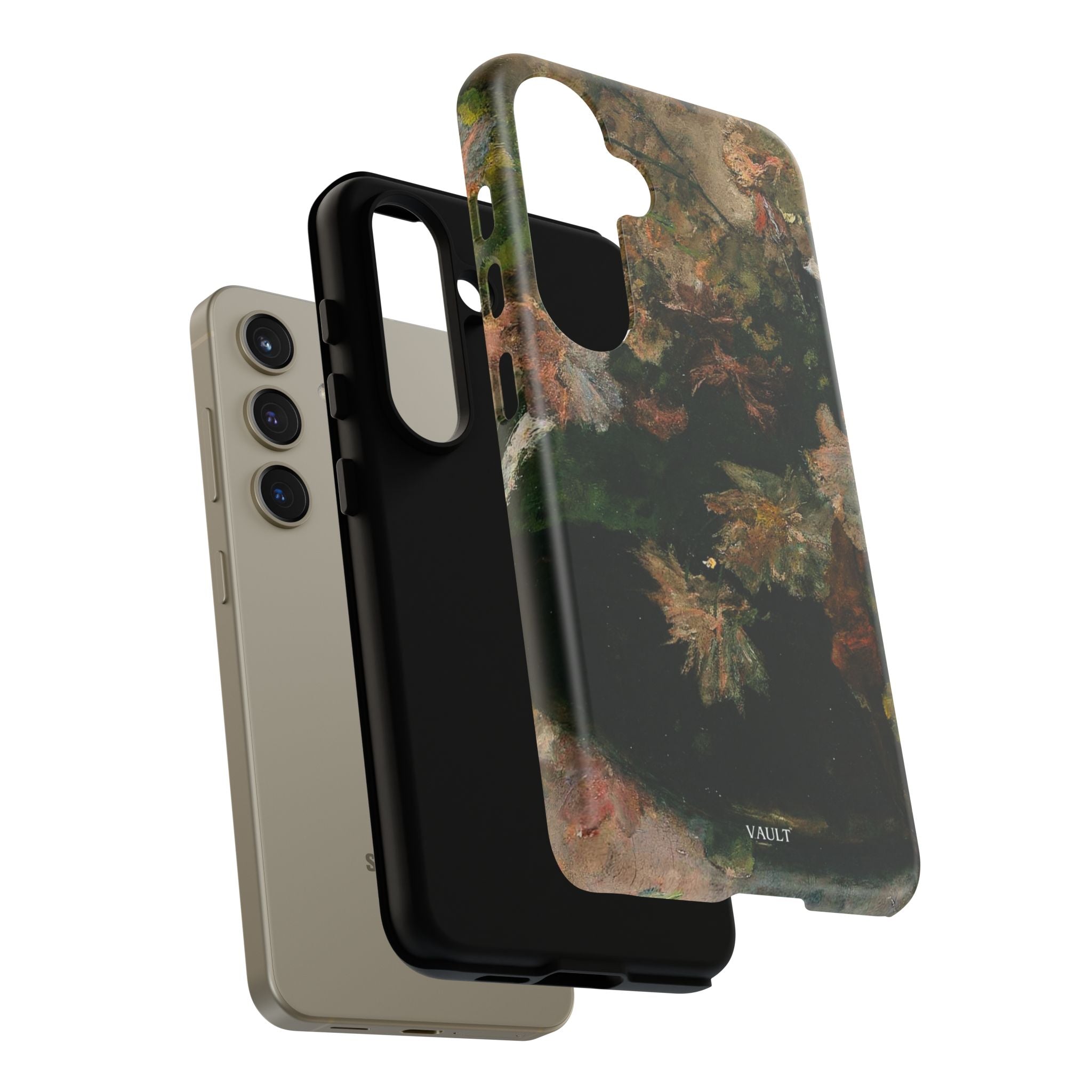Floral Painterly Tough Phone Case — Vintage Autumn Leaves Phone Cover