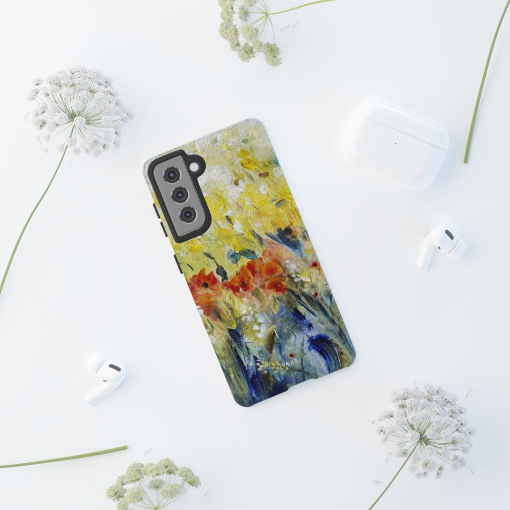 Floral Watercolor Phone Case — Yellow Garden Tough Cases