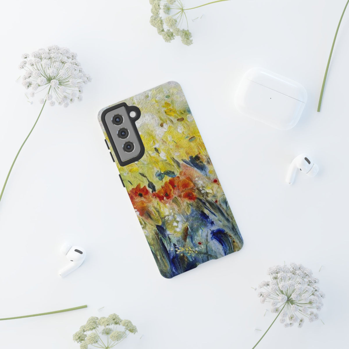Floral Watercolor Phone Case — Yellow Garden Tough Cases