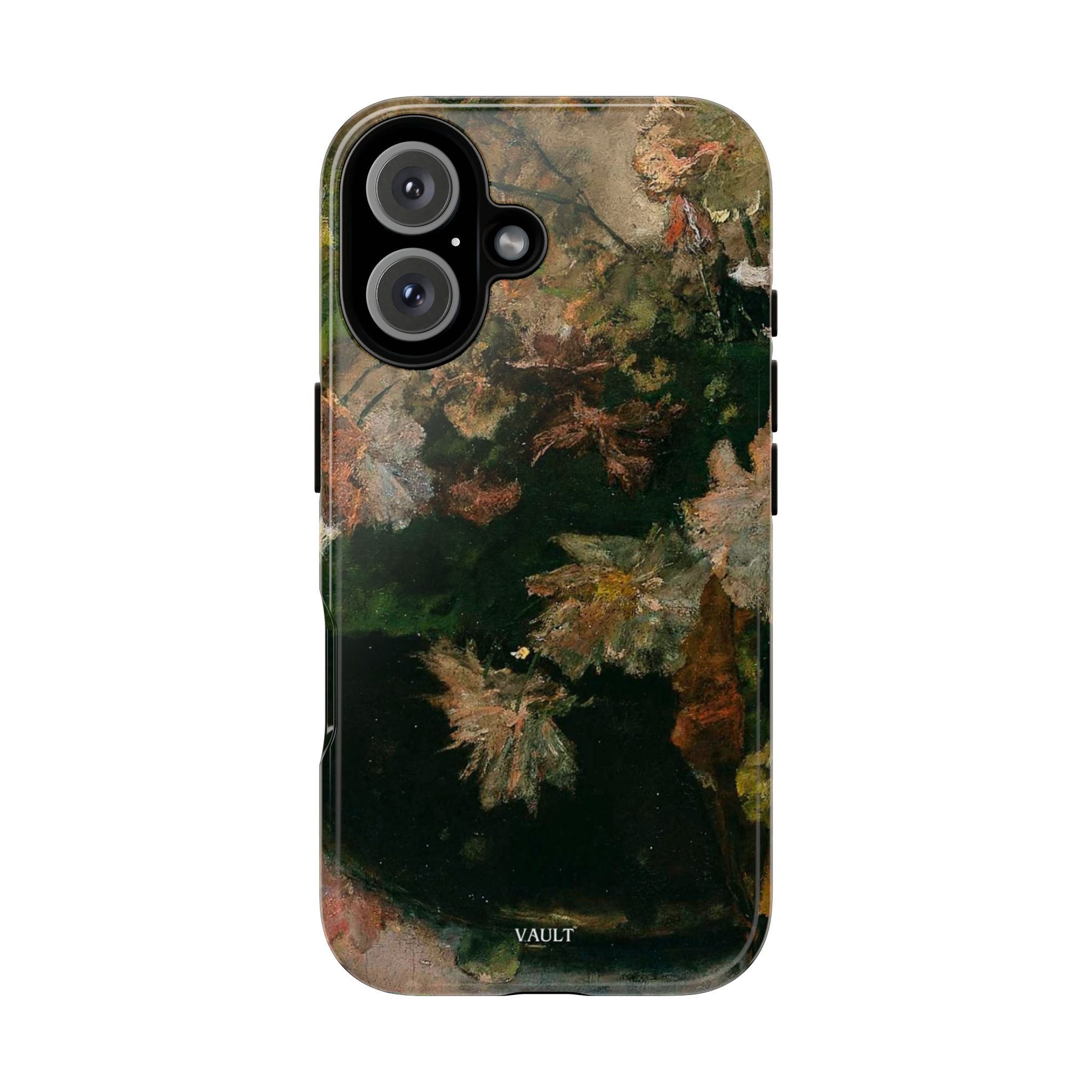 Floral Painterly Tough Phone Case — Vintage Autumn Leaves Phone Cover