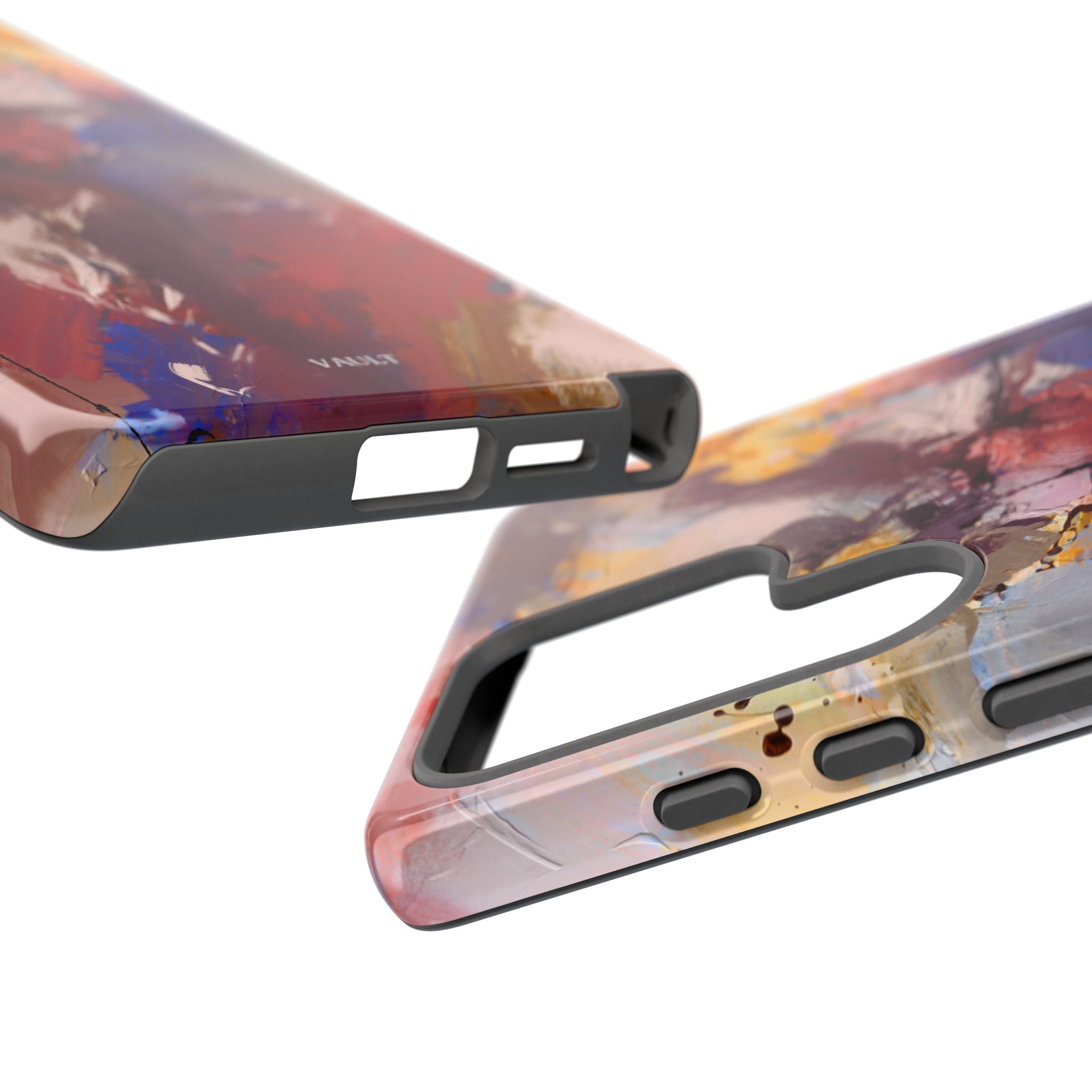 Abstract Brushstroke Tough Phone Case — Colorful Protective iPhone Cover