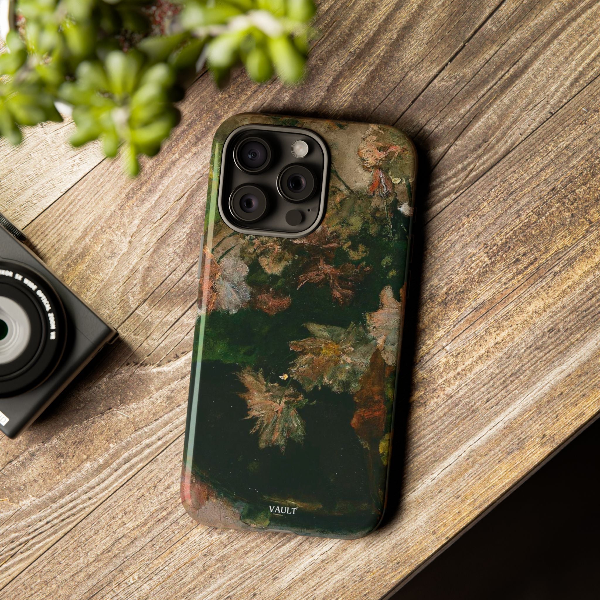 Floral Painterly Tough Phone Case — Vintage Autumn Leaves Phone Cover