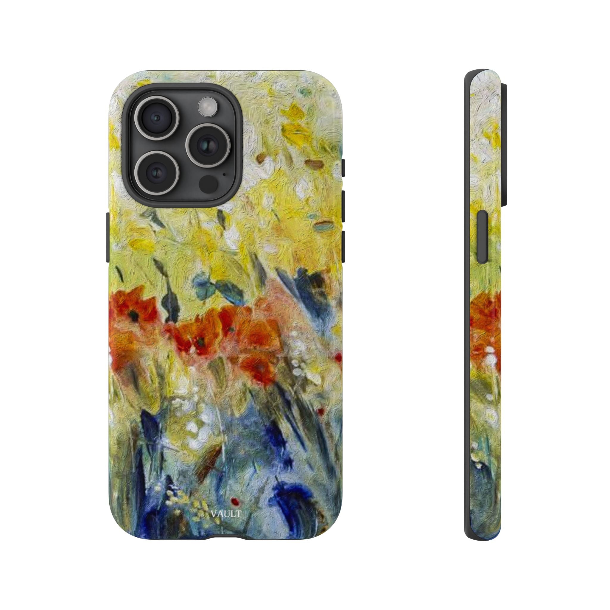Floral Watercolor Phone Case — Yellow Garden Tough Cases