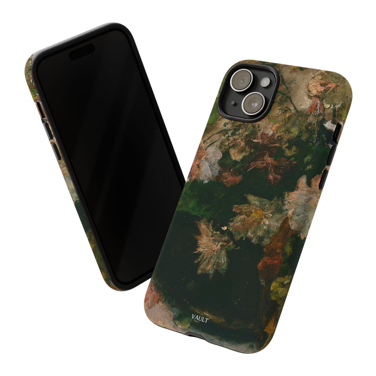 Floral Painterly Tough Phone Case — Vintage Autumn Leaves Phone Cover