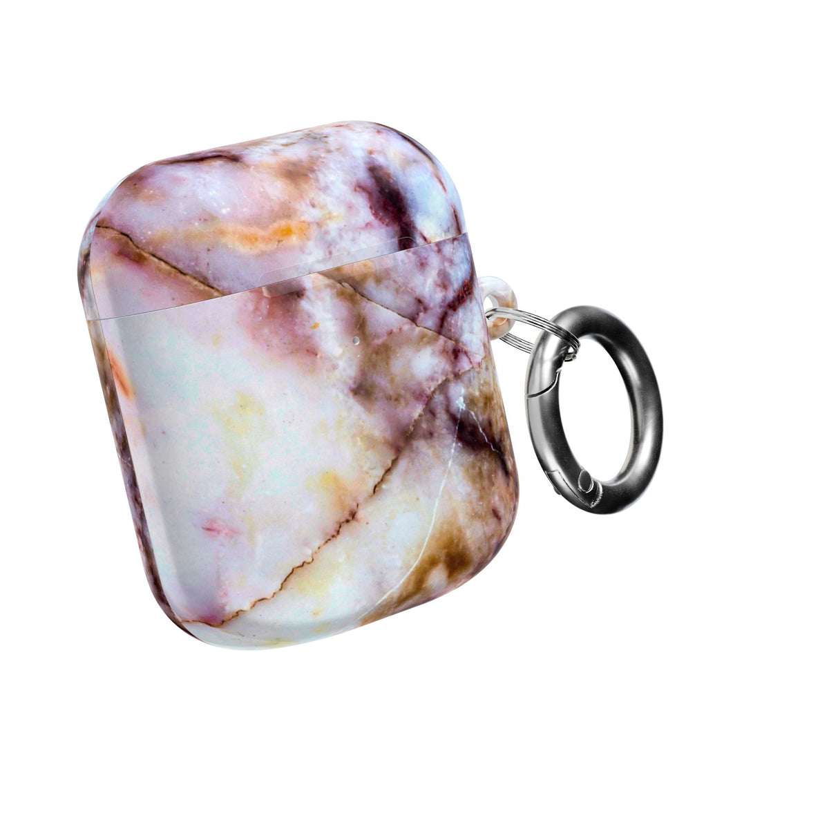 Marble Pink AirPod Case – Pink & Gold Marble Protective AirPods Cover