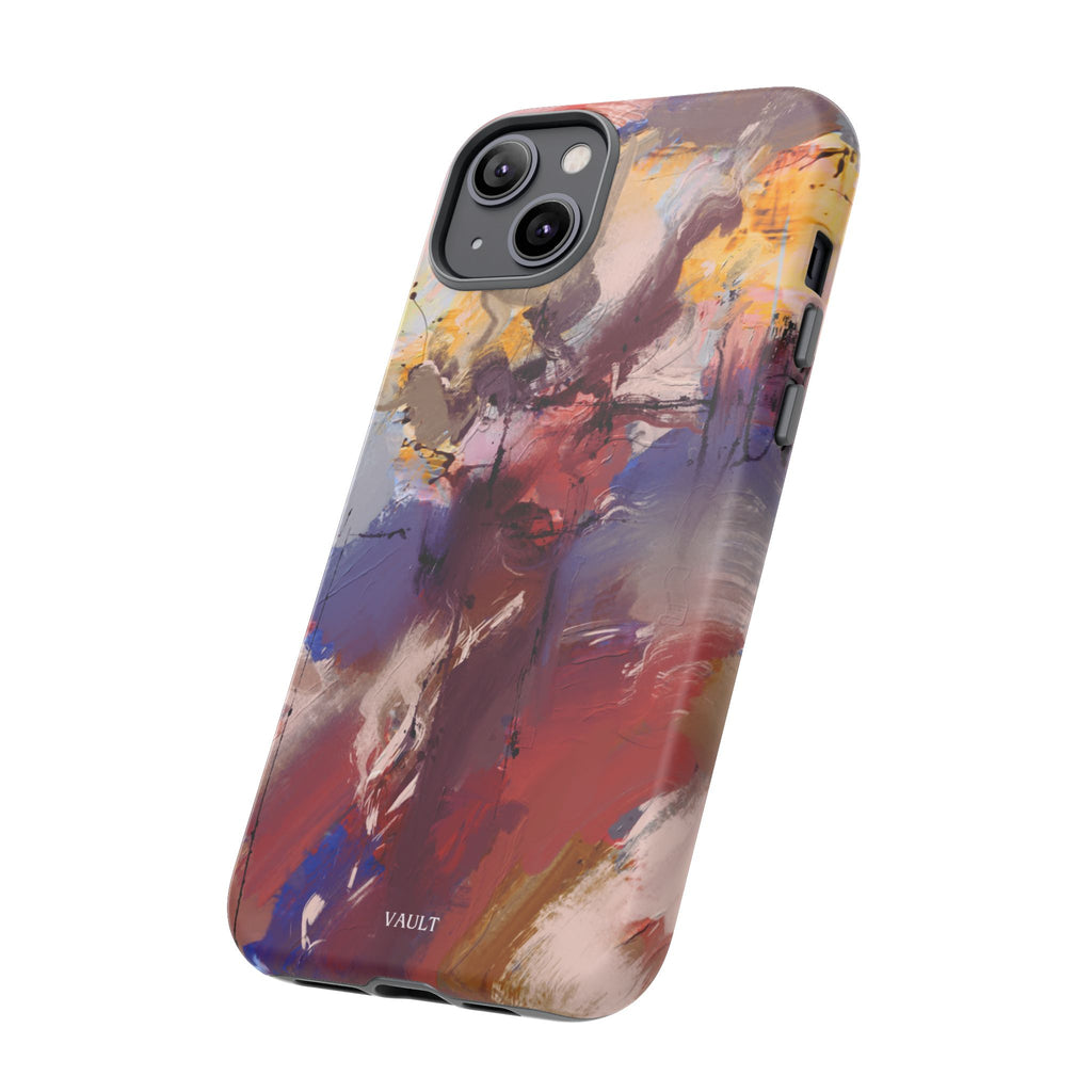 Abstract Brushstroke Tough Phone Case — Colorful Protective iPhone Cover