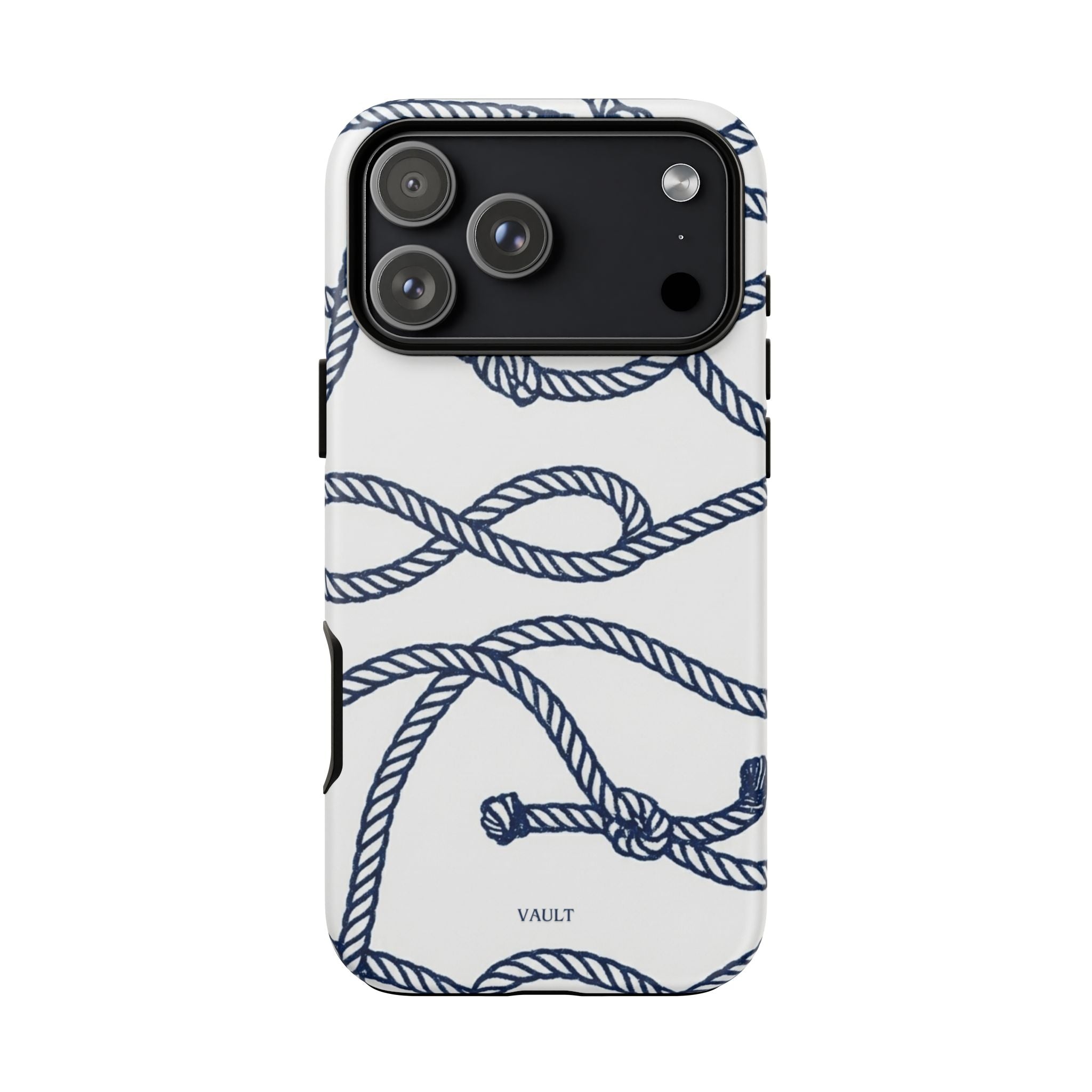 Nautical Rope Tough Case — Protective Phone Cover with Navy Knot Design