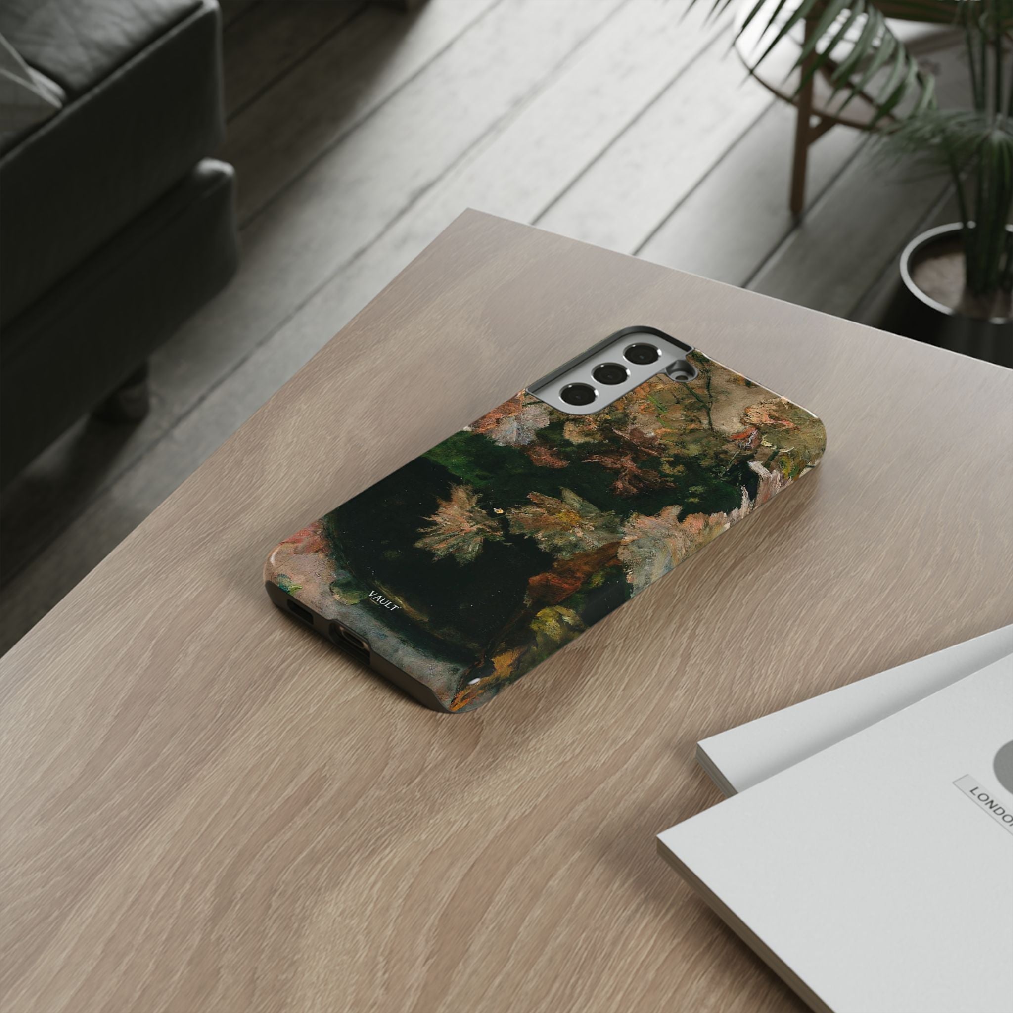 Floral Painterly Tough Phone Case — Vintage Autumn Leaves Phone Cover