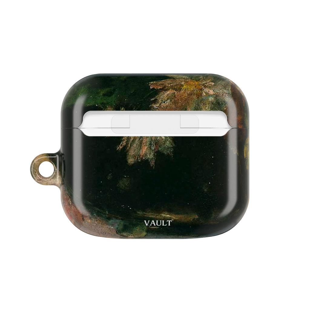 AirPods Case — Dark Green Brown Marble Protective Cover