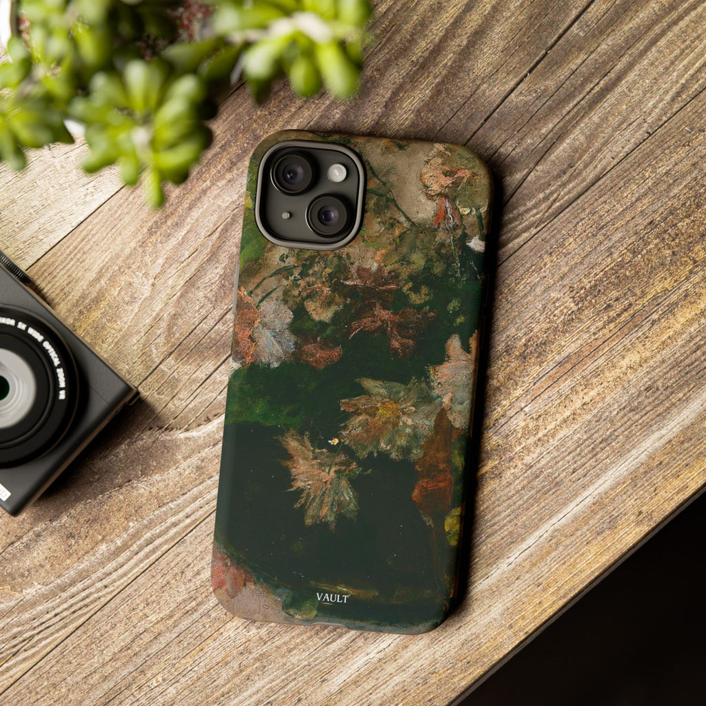 Floral Painterly Tough Phone Case — Vintage Autumn Leaves Phone Cover