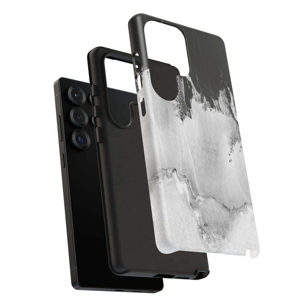 Marble Ink Tough Case — Black & White Abstract Phone Cover