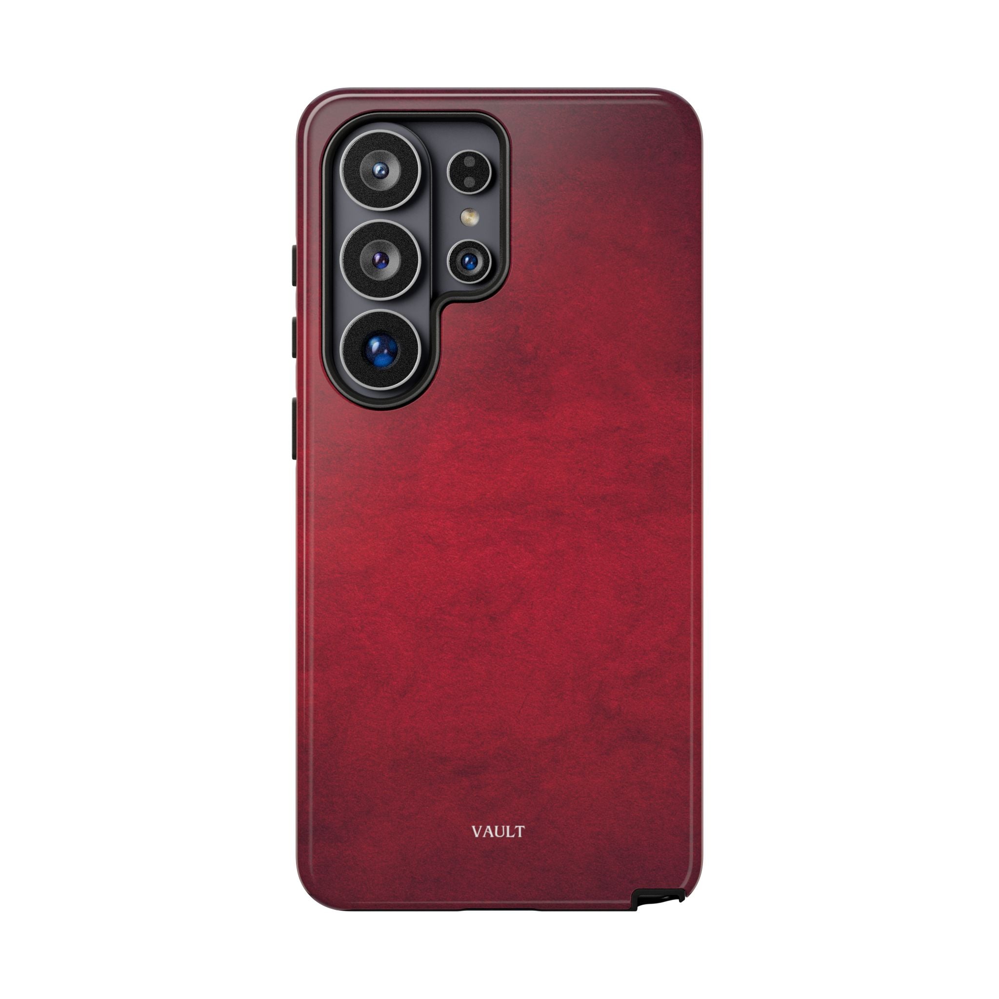 Red Leather Texture Phone Case Impact-Resistant Case