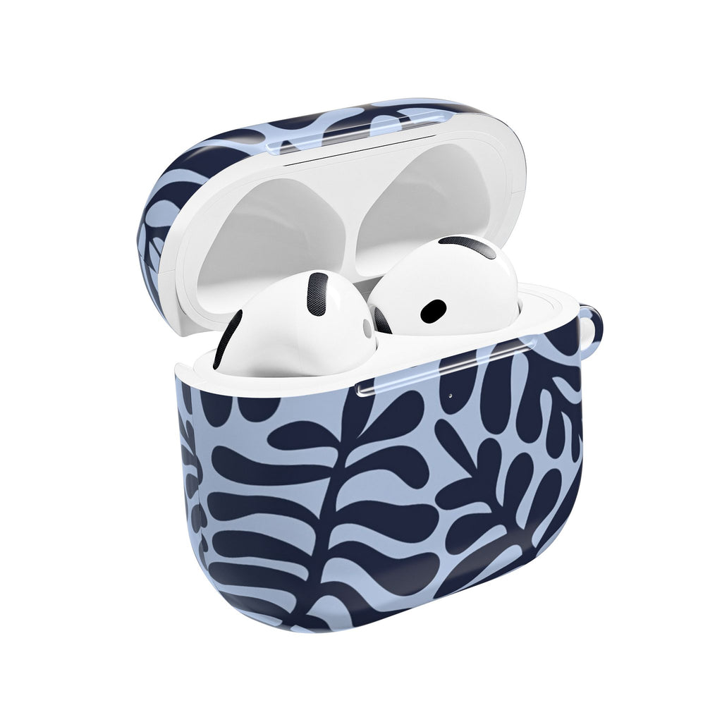 Blue Leaf AirPod Case - Botanical Protective Cover