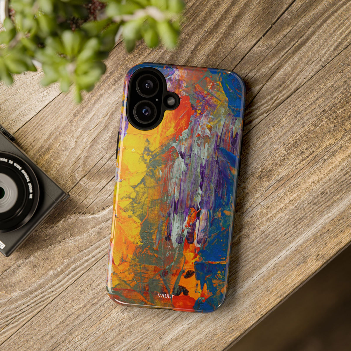 Abstract Color Splash Phone Case — Vibrant Artistic Protective Cover