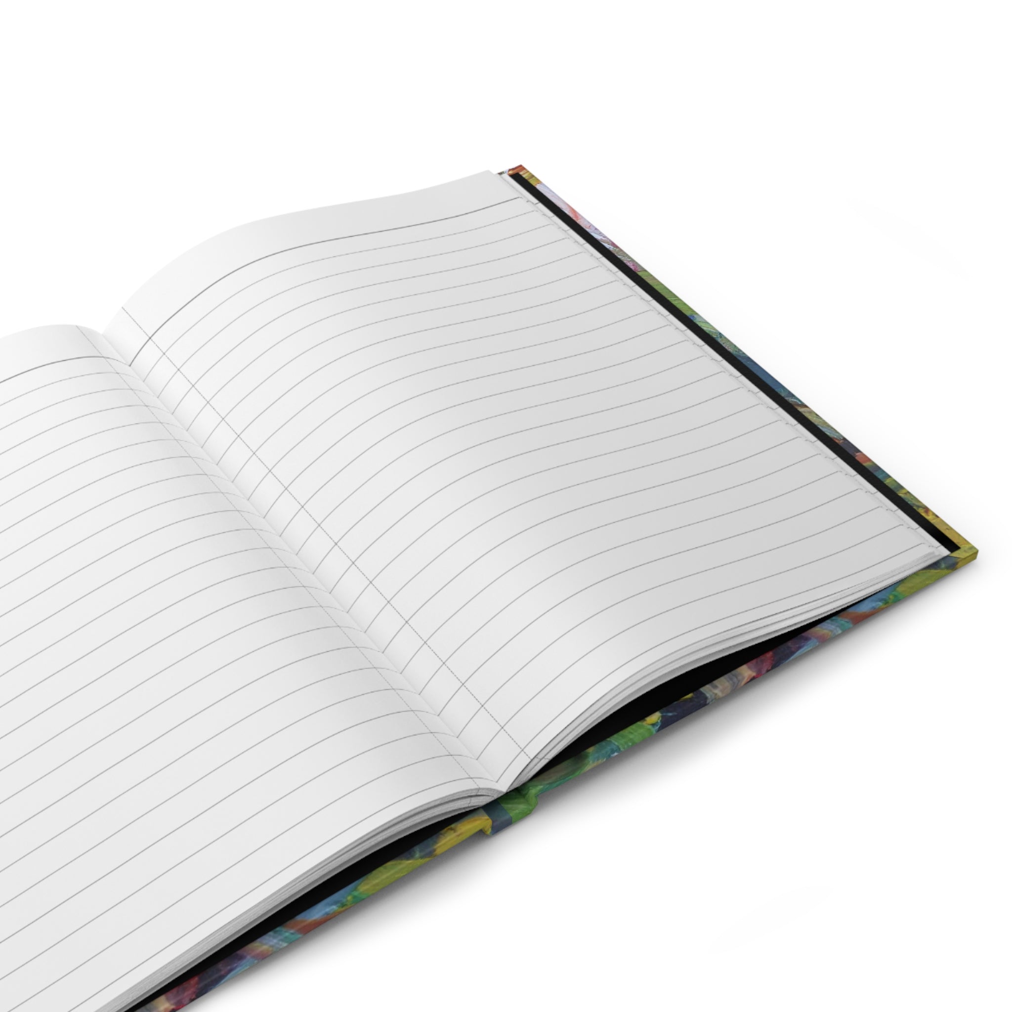 Hardcover Journal — Abstract Oil Paint Brushstroke Notebook (Matte)