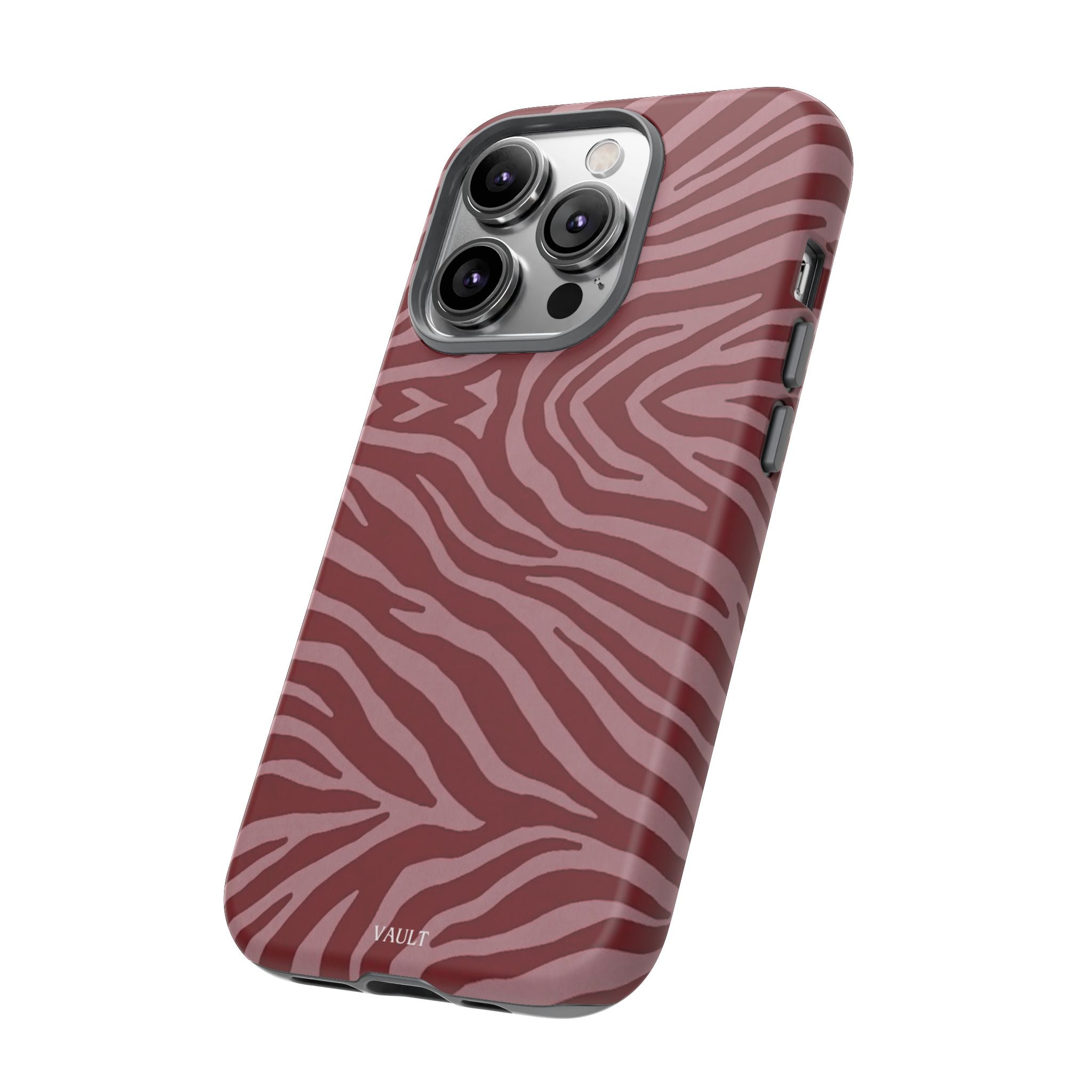 Red Zebra Print Tough Phone Case