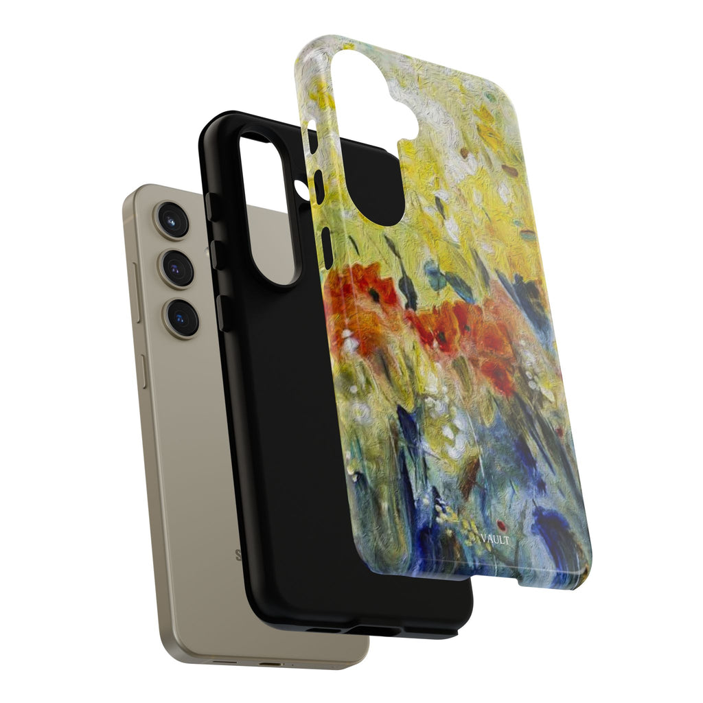 Floral Watercolor Phone Case — Yellow Garden Tough Cases