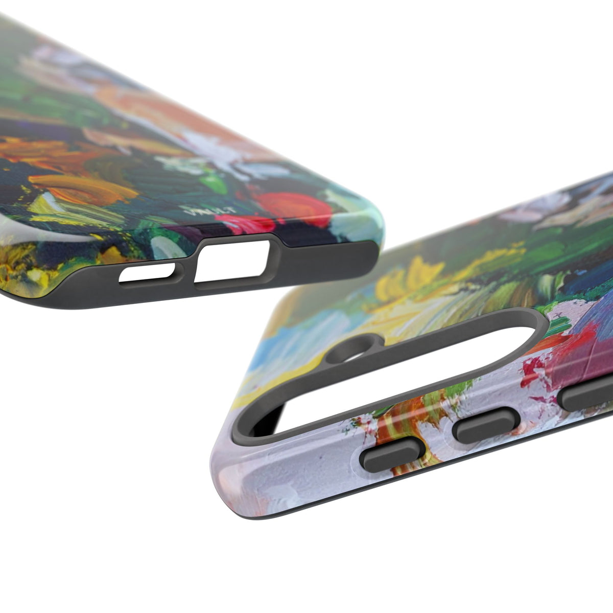 Abstract Paint Brushstroke Phone Case — Colorful Artistic Tough Case